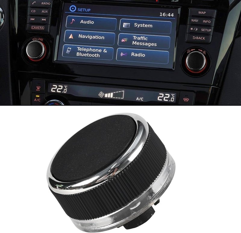 OICCTBF Radio Knob Button Volume Stereo Tuner Power Connect, Stereo Audio Volume Radio Tuner Control Switch Knob Ring for Nissan Qashqai, Juke - Image 1